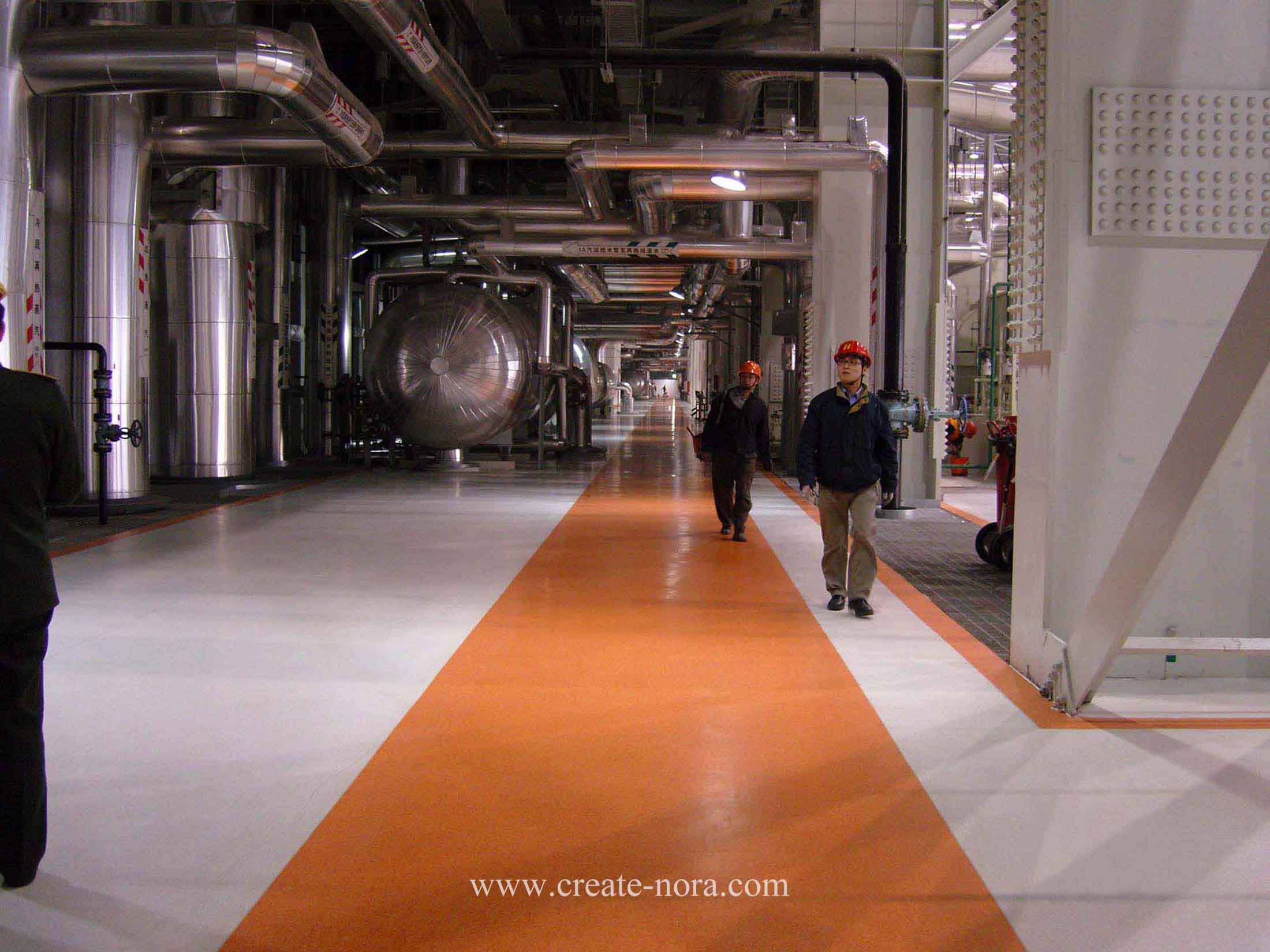 the photo of nora rubber flooring in Yuhuan Power Plant 3